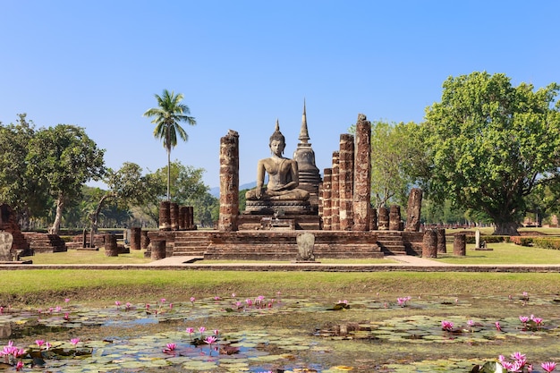 Main chapel in Wat Maha That, Shukhothai Historical Park, Thailand