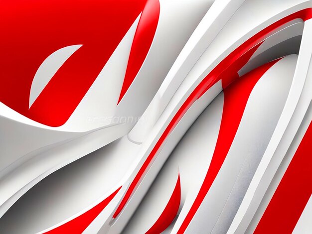 main colors red and white background image