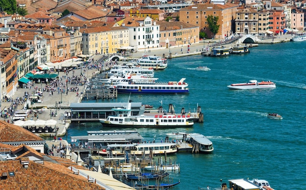 Main embankment in Venice Italy