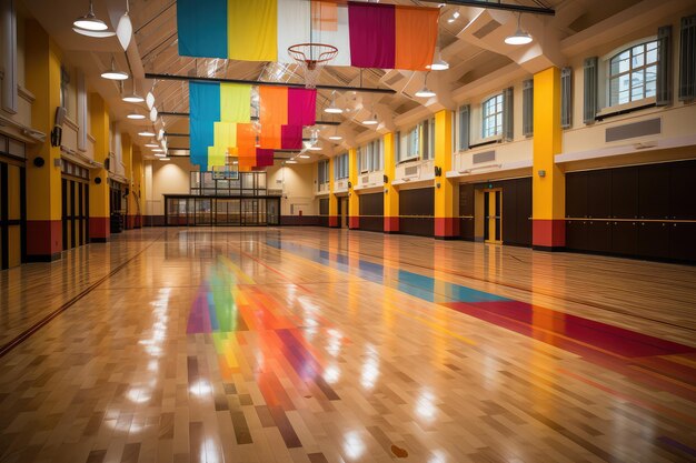 Photo the main school hall situation professional advertising photography