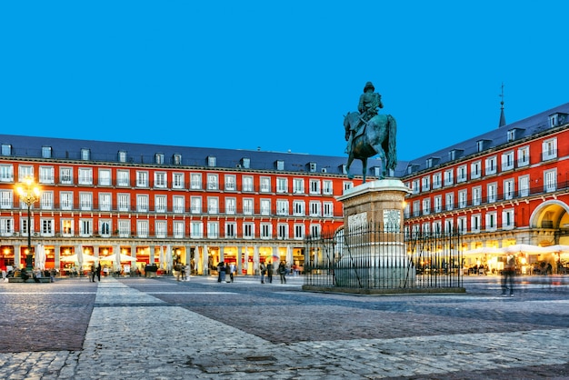 Главная площадь Мадрида, Испания - Plaza Mayor