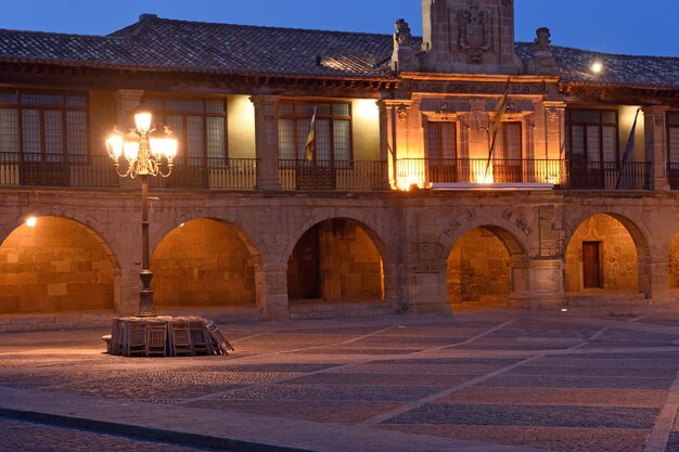 Main square of Santo Domingo de la Calzada La Rioja Spain