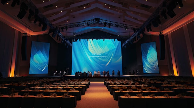 main stage conference event meeting modern hall