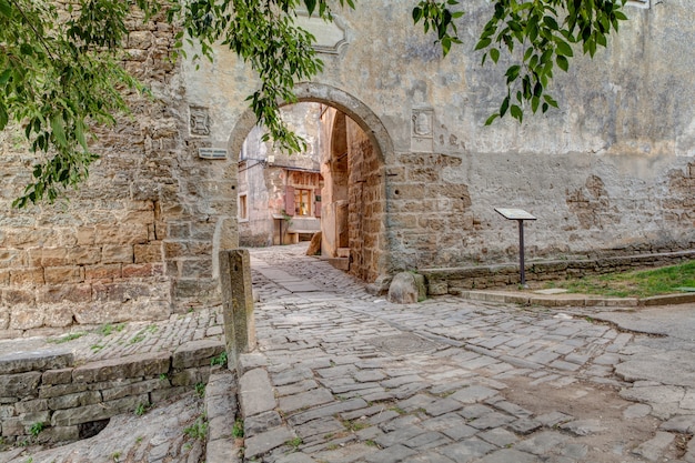 Photo main town gate, groznjan