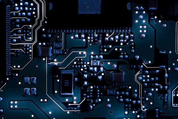 Mainboard op abstracte illustratie