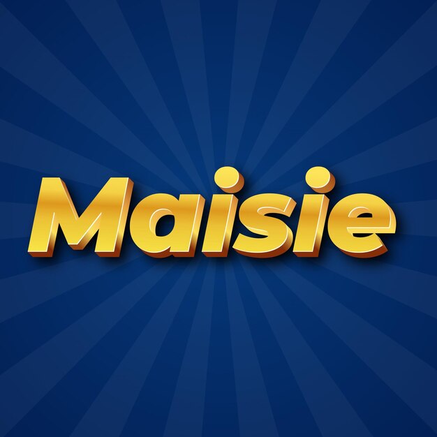 Maisie text effect gold jpg attractive background card photo