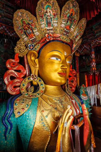 Maitreya Buddha in Thiksey Gompa