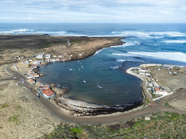 Majanicho village in the north shore of Fuerteventura