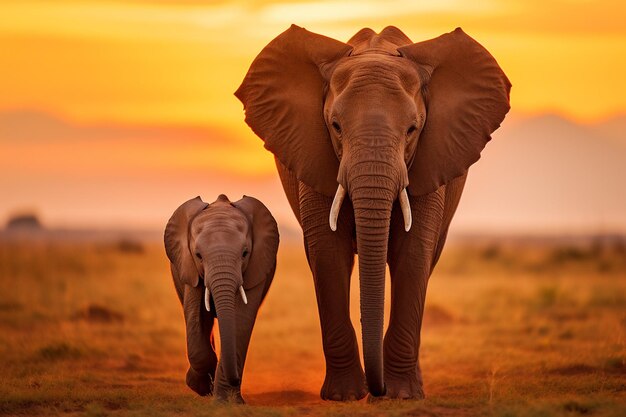 Majestic African Elephants