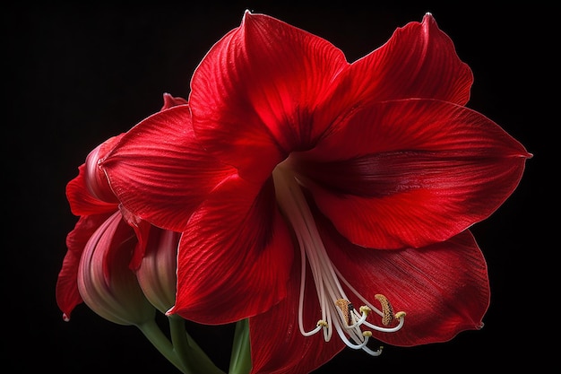 Majestic Amaryllis Bloem Kunstzinnige Stylisatie