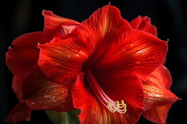 Majestic Amaryllis Flower Artistic Stylization