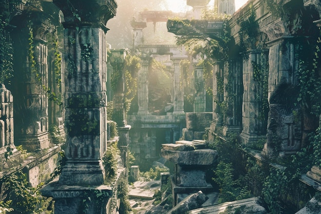 Majestic ancient ruins