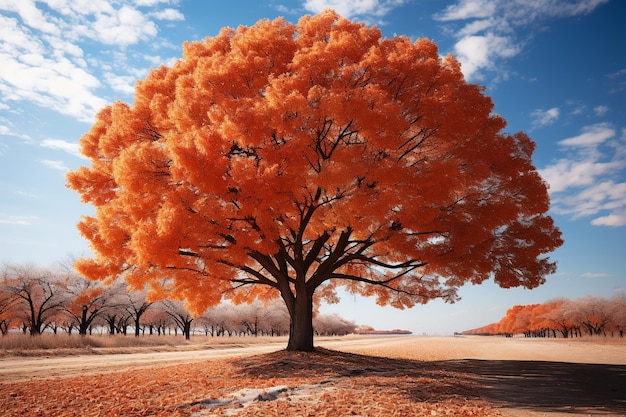 Majestic Autumn Landscape in Vibrant Hues