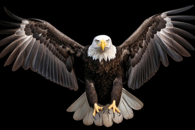 Photo majestic bald eagle in flight