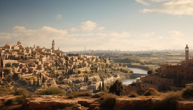 Photo the majestic city of israel from the bible ultra hd