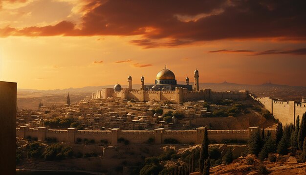 Photo the majestic city of israel from the bible ultra hd