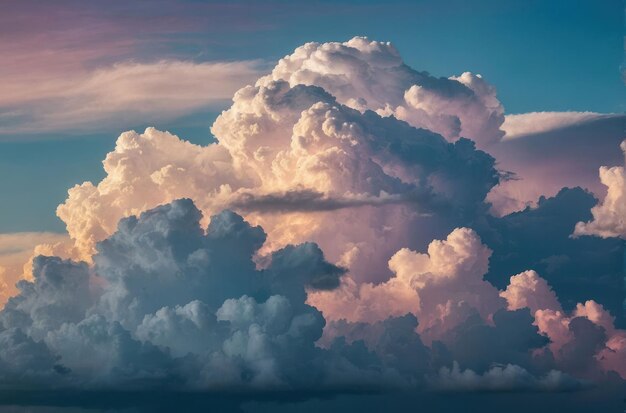 사진 황혼 의 웅장 한 구름 풍경