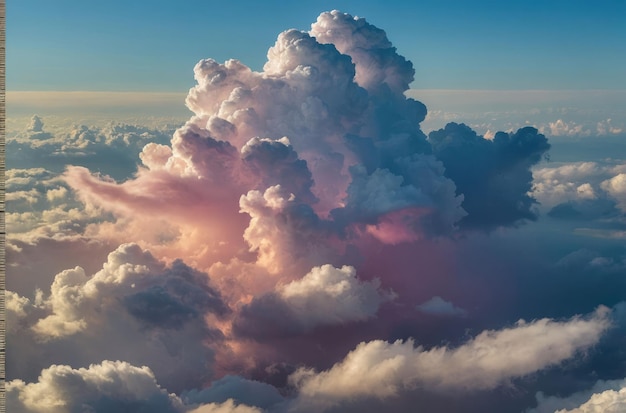 写真 夕暮れ の 壮大な 雲 の 景色