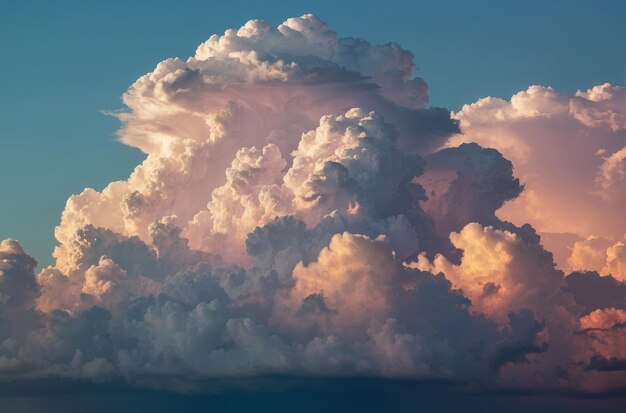 写真 夕暮れ の 壮大な 雲 の 景色