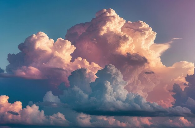 Photo majestic cloudscape at dusk