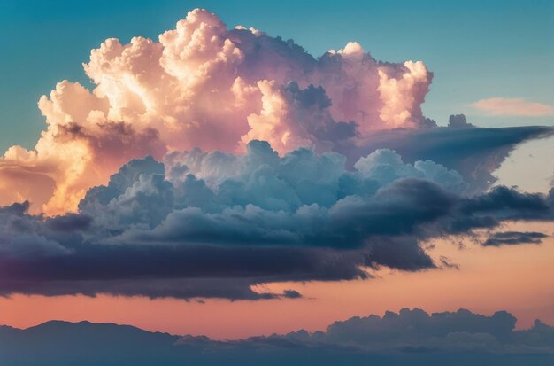 Photo majestic cloudscape at dusk