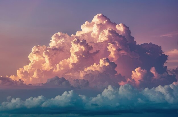 Photo majestic cloudscape at dusk