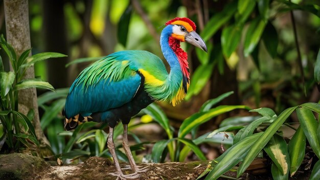 Majestic and colourfull bird in the nature habitat birds of northern pantanal wild brasil brasilian