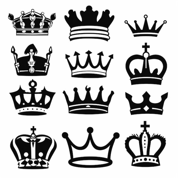 Majestic Crown Emblem Regal Symbol of Excellence