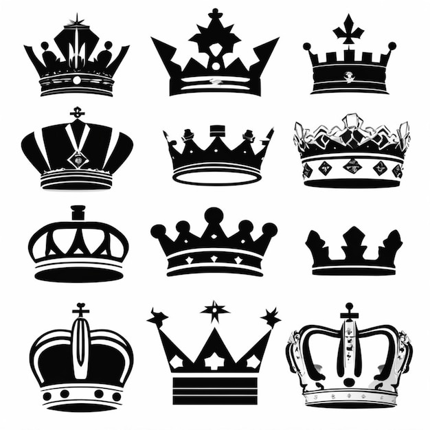 Majestic Crown Emblem Regal Symbol of Excellence