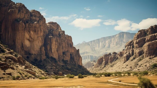 Majestic Desert Mountain Ranges Extending Into the Horizon