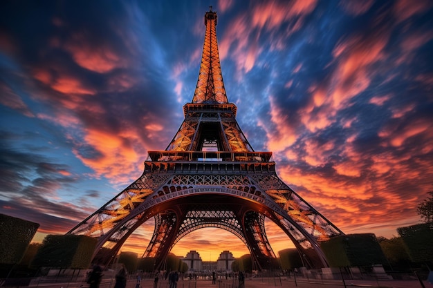 The Majestic Eiffel Tower A Captivating Perspective in AR 32
