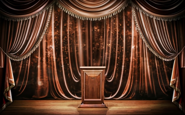 Majestic elegance regal wooden podium