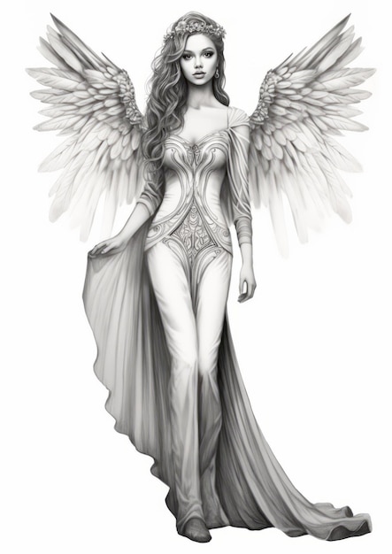 Majestic Elvin Female A Beautiful Commissioned Drawing In Ambient Occlusion Style