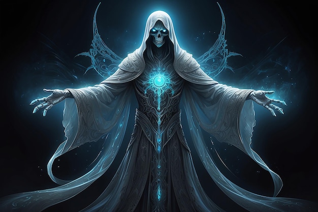 Majestic ethereal digital ghost supernatural concept art