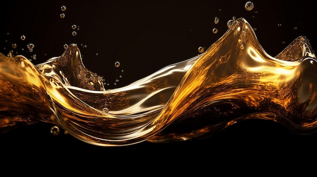 Majestic Flow of Liquid Gold