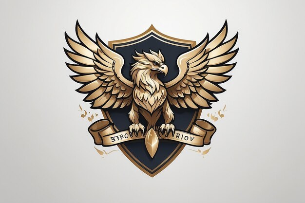 Majestic Gryphon Logo Template Protection and Strength