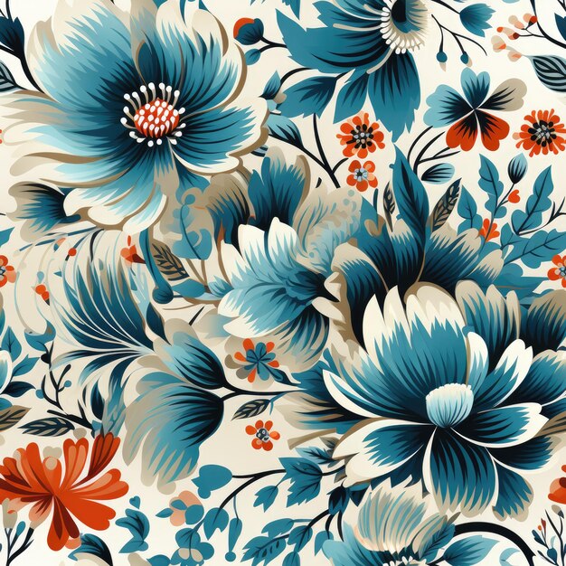 Photo majestic indonesian batik seamless pattern