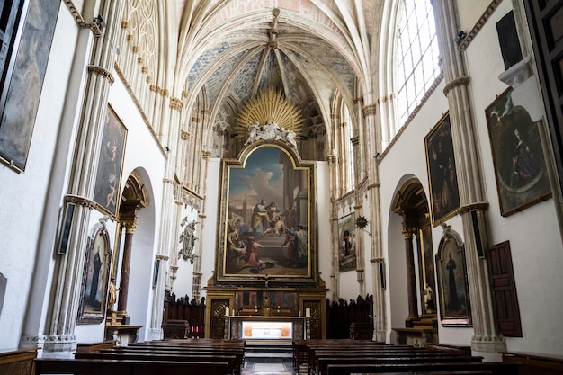 Majestic interior of the Cathedral Toledo, Spain. Declared World Heritage Site by Unesco