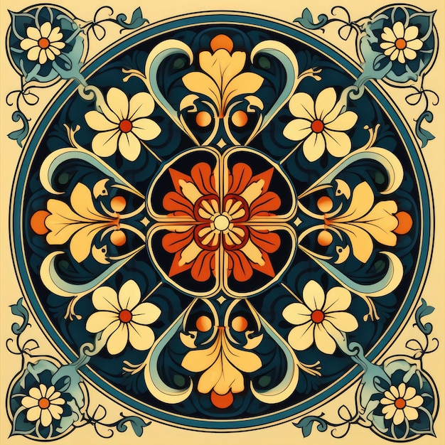 The Majestic and Intricate World of Medieval Pattern Graphic Design