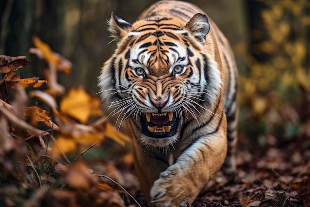 Увлекательный портрет величественного тигра джунглей