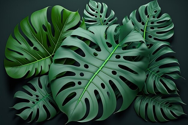 The majestic monstera leaves