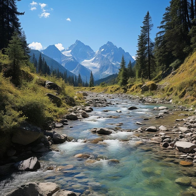 Majestic Mountain Meditations Berglandschap Foto