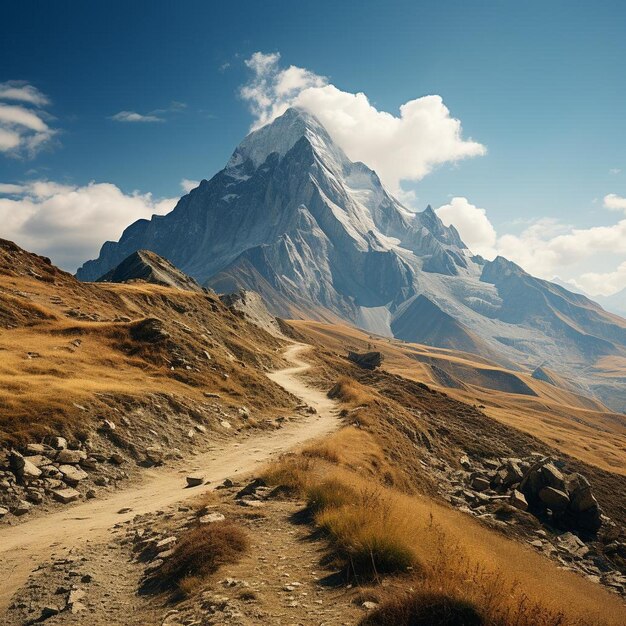 Majestic Mountain Mosaic Berglandschap Foto