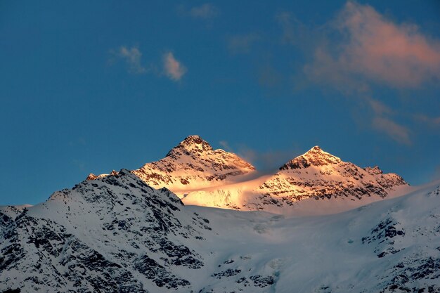 Majestic mountain peaks of the Caucasus of Russia