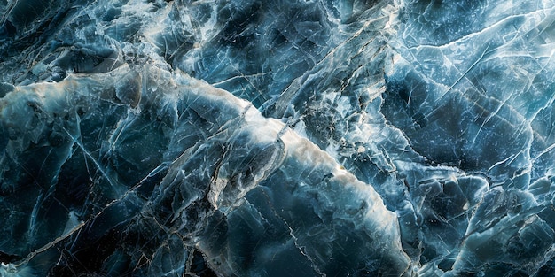 壮大な自然の青い氷の質感 抽象的な背景