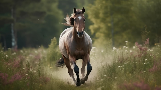 Majestic and noble horse AI generated