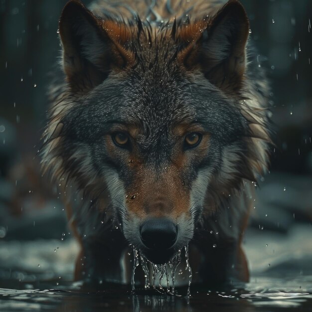 Majestic predator wolf a symbol of wilderness and strength embodies grace and power in its natural habitat capturing the essence of untamed beauty and primal instincts