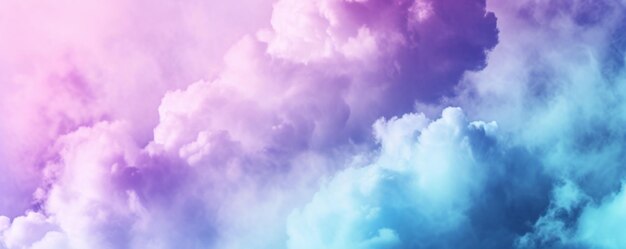 Photo majestic purple and blue sky filled with clouds