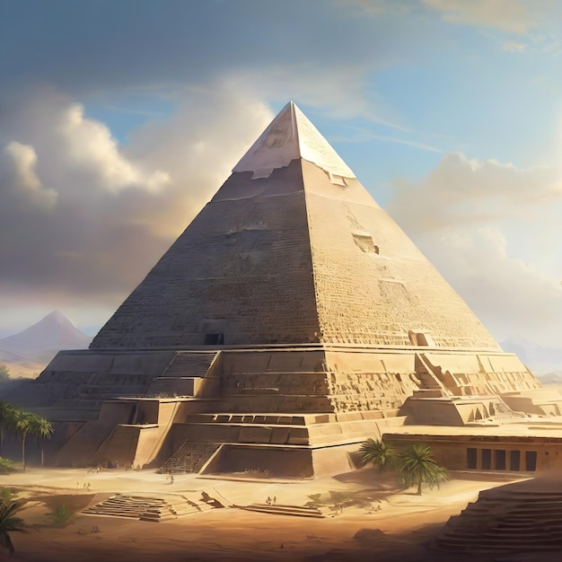 古代文明の雄大なピラミッド