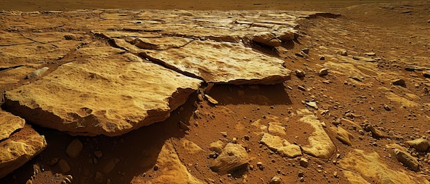 Foto maestose formazioni rocciose in un paesaggio desertico